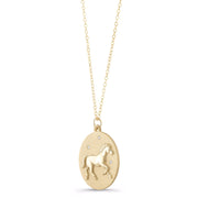 Horse Charm Chain Necklace