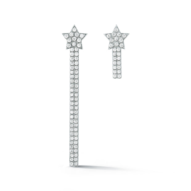 Rising Star Diamond Logo Earrings