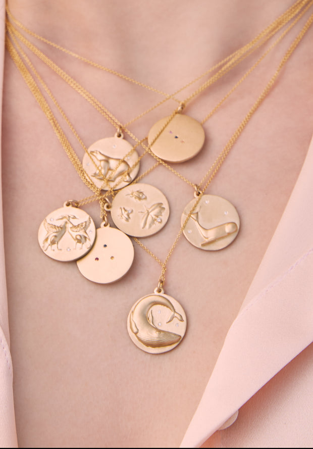 Swan Charm Chain Necklace