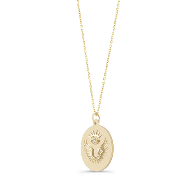 Spirit Unity Talisman Gold Plate Necklace Benefiting Beth's Furry Friends