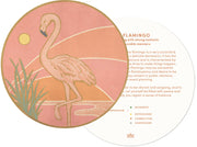 Flamingo Solid 10K Gold Wood Bead Charm Bracelet with Diamonds